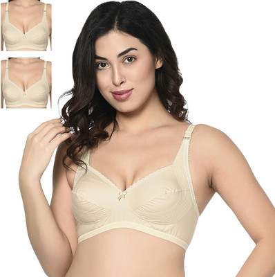 BodyCare Women T-Shirt Lightly Padded Bra(Beige)
