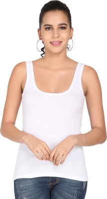 Nutex Sangini Casual Solid Women White Top