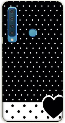 iprinto Back Cover for Samsung Galaxy A9 2018 Love Back Cover(Black, Flexible, Silicon, Pack of: 1)