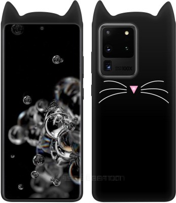 CASE CREATION Back Cover for Samsung Galaxy S20 Ultra (2020) Cat Designer Case Royal Stylish Cover Girly Soft(Black, Shock Proof, Pack of: 1)