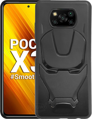 VAKIBO Back Cover for Poco X3, Poco X3 Pro, MI Poco X3, Mi Poco X3 Pro(Black, 3D Case)