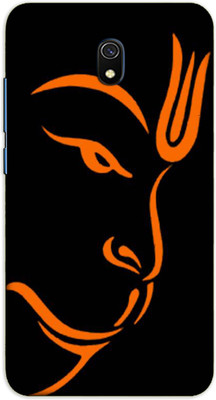iprinto Back Cover for Mi Redmi 8A Hanuman Ji Lord Hanuman Bajrangbali Back Cover(Black, Dual Protection, Silicon, Pack of: 1)