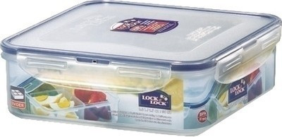 8% OFF on LOCK & LOCK Multi-Purpose Storage Container - 1600 ml Plastic Fridge Container(Blue, Clear)