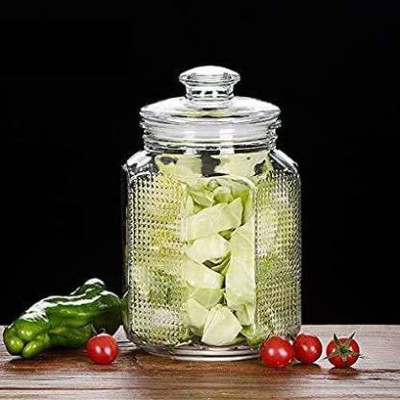 Fitaza Glass Grocery Container  - 2300 ml(Clear)