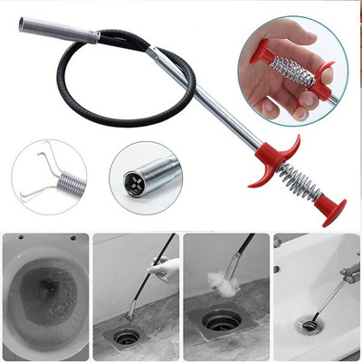 JMALL ™90cm Hair Catching Drain Cleaner Wire Spring Sink Cleaning Multi-purpose Multi-purpose Plunger