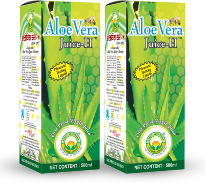 Basic Ayurveda Aloe Vera Juice (With Honey) Pack Of 2(2 x 500 ml)