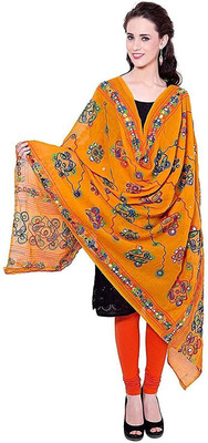 LAKSHMIKA COLLECTION Cotton Blend Embroidered Women Dupatta