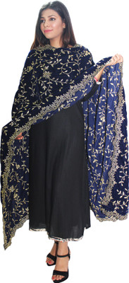 Hauemoda Velvet Embroidered Women Dupatta