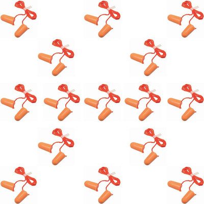 3M Ear Plugs Noise Reducing | For Meditation | During Study | While Travelling | Sleeping Ear Plug (Orange) (Pack of-15) Ear Plug(Orange)
