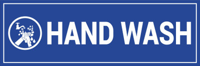 CREATIVE ADVERTISERS HAND WASH Emergency Sign