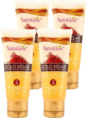 NutriGlow Cleanser Gold Kesar 65ml(Pack Of 4) Face Wash(260)