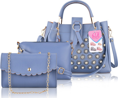 LIKE STYLE Women Blue Messenger Bag(Pack of: 3)