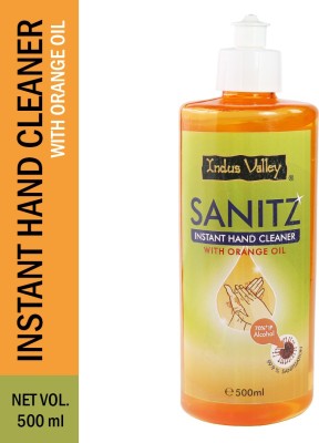Indus Valley Instant Hand Sanitizing Cleaner, made with Orange Oil, for Instant Hygiene Hand Sanitizer Pump Dispenser(500 ml)