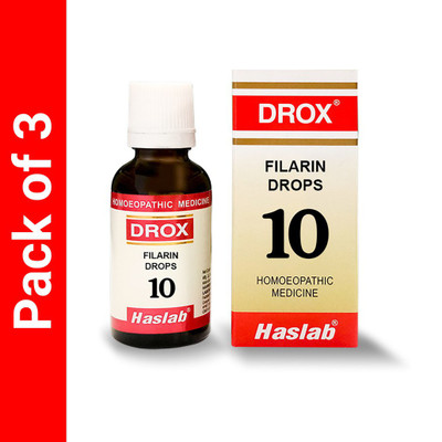 HASLAB Drox 10 Filarin Drops(3 x 30 ml)