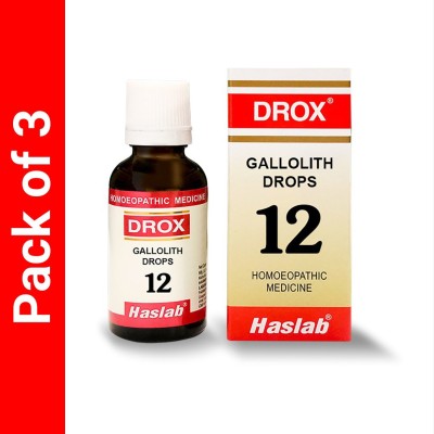 HASLAB Drox 12 Gallolith Drops(3 x 30 ml)