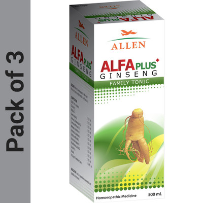 ALLEN Alfa Plus Ginseng Syrup(3 x 500 ml)
