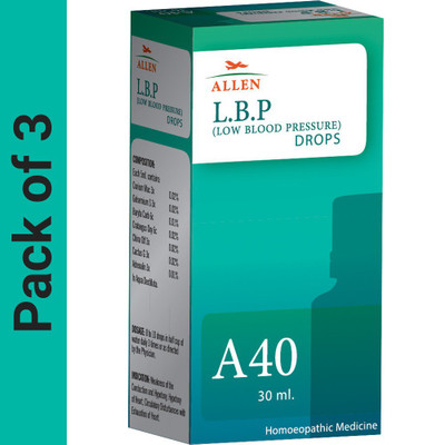 ALLEN A40 Low Blood Pressure (L.B.P.) Drops(3 x 30 ml)