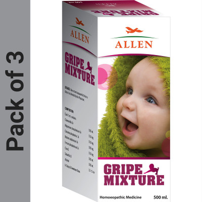 ALLEN Gripe Mixture Syrup(3 x 500 ml)