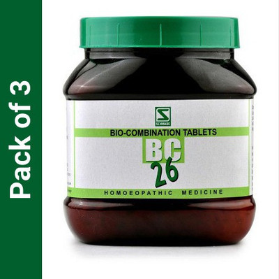 Dr.Willmar Schwabe India Bio-combination BC 26 Tablets(3 x 550 g)