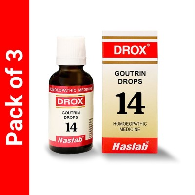 HASLAB Drox 14 Goutrin Drops(3 x 30 ml)