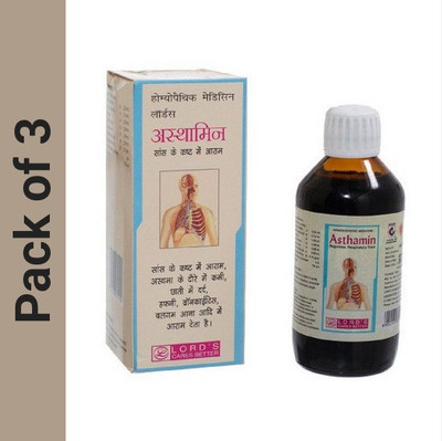 LORD'S Asthamin Syrup(3 x 100 ml)