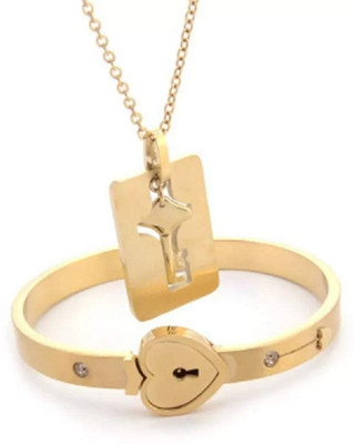 Agarwalproduct Stainless Steel Gold Jewellery Set(Pack of 1)
