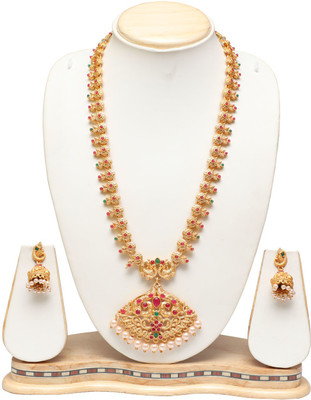 Swarajshop Alloy Gold-plated Multicolor Jewellery Set(Pack of 1)