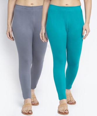 Bamboo Breeze Ankle Length  Western Wear Legging(Multicolor, Solid)