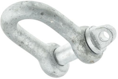 Engarc Dee Shackles (Galvanized 16 mm 3 pc ) U Lock(Silver)
