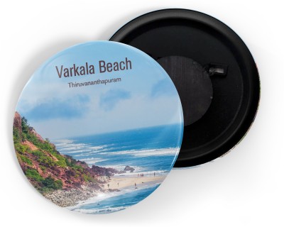 dhcrafts Multicolor Varkala Beach Thiruvananthapuram Pack Of 1 Fridge Magnet Pack of 1(Multicolor)