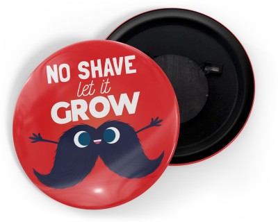 dhcrafts Red No Shave November D2 Pack Of 1 Fridge Magnet Pack of 1(Red)