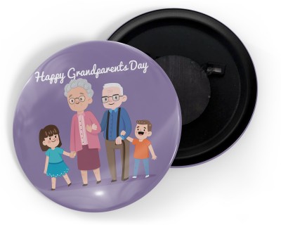 dhcrafts Purple Grandparents Day September 13 D2 Pack Of 1 Fridge Magnet Pack of 1(Purple)