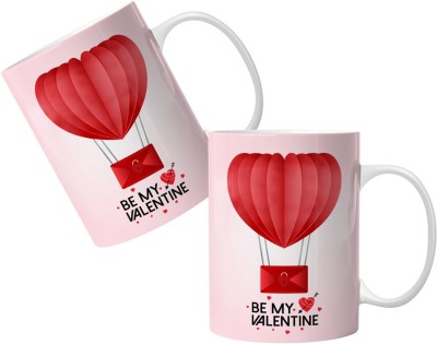 Poorak valentines day gifts for lover Ceramic Coffee Mug(330 ml, Pack of 2)