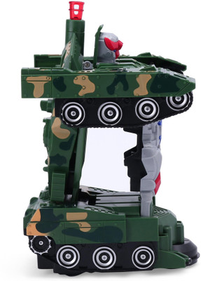 SALEOFF Deformation Combat Transform Robot Tank 3D Light & Realistic Music-219(Multicolor)