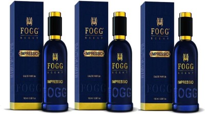 FOGG Scent Impressio EDP Perfume Pack of 3 (90ML each) Eau de Parfum  -  270 ml(For Men)