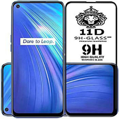 from comm Edge To Edge Tempered Glass for REALME 6i(Pack of 1)
