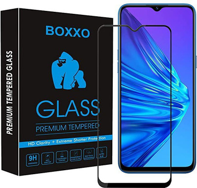 from comm Edge To Edge Tempered Glass for REALME 5, REALME 5S, REALME 5i(Pack of 1)