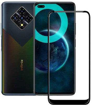 HOBBYTRONICS Edge To Edge Tempered Glass for Infinix Zero 8i(Pack of 1)
