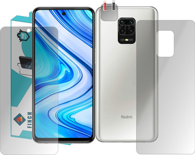 FINCH Front and Back Tempered Glass for Redmi Note 9 Pro Max Tempered, Camera Lens Protector(Pack of 3)