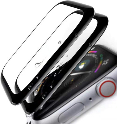 CallSmith Tempered Glass Guard for Apple Watch 44mm Series 4 , Apple Series 5 ,Apple Series 6, SE, Latest Generation Curvy boder Glass Membran PMMA Clear Film / Matte Glass with Built-in 9H Hardness, Scratch Resistant ,Bubble-Free Screen Film Compatible for Apple iWatch 44mm(Pack of 2)