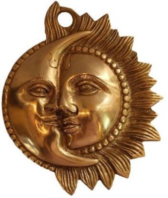 JDDCART surjaj chaand wall and door hangings Decorative Showpiece - 21 cm (Brass, Gold) Decorative Showpiece  -  1.5 cm(Brass, Gold)