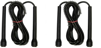 HRS Skipping Rope Freestyle Combo (Pack of 2) Freestyle Skipping Rope(Black, Black, Length: 270 cm)