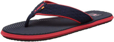 Sparx Men Flip Flops(Navy, Red , 9)