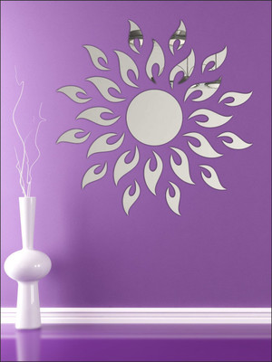 EJAart 60 cm Sun With Extra Flame Self Adhesive Sticker(Pack of 1)