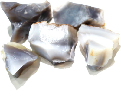 MARKA Blue Chalcedony Rough Regular Asymmetrical Crystal Stone(Blue 20 g)