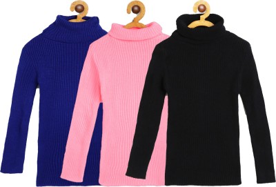 AD & AV Striped Turtle Neck Casual Baby Boys & Baby Girls Multicolor Sweater