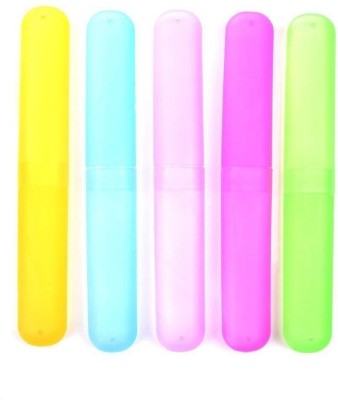 FULLHOUZ Slim Plastic Toothbrush Holder(Multicolor)