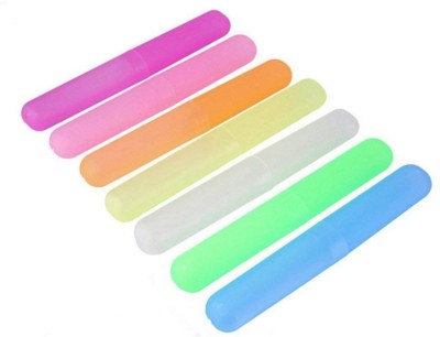 FULLHOUZ Travel Plastic Toothbrush Holder(Multicolor)