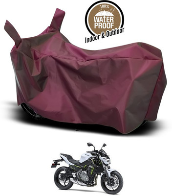 ANTHUB Waterproof Two Wheeler Cover for Kawasaki(Maroon)