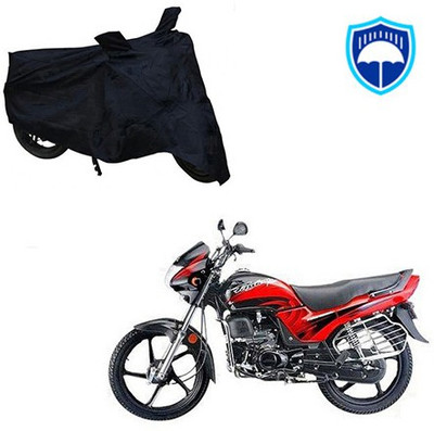 saanvi Waterproof Two Wheeler Cover for Honda(Passion Plus, Black)